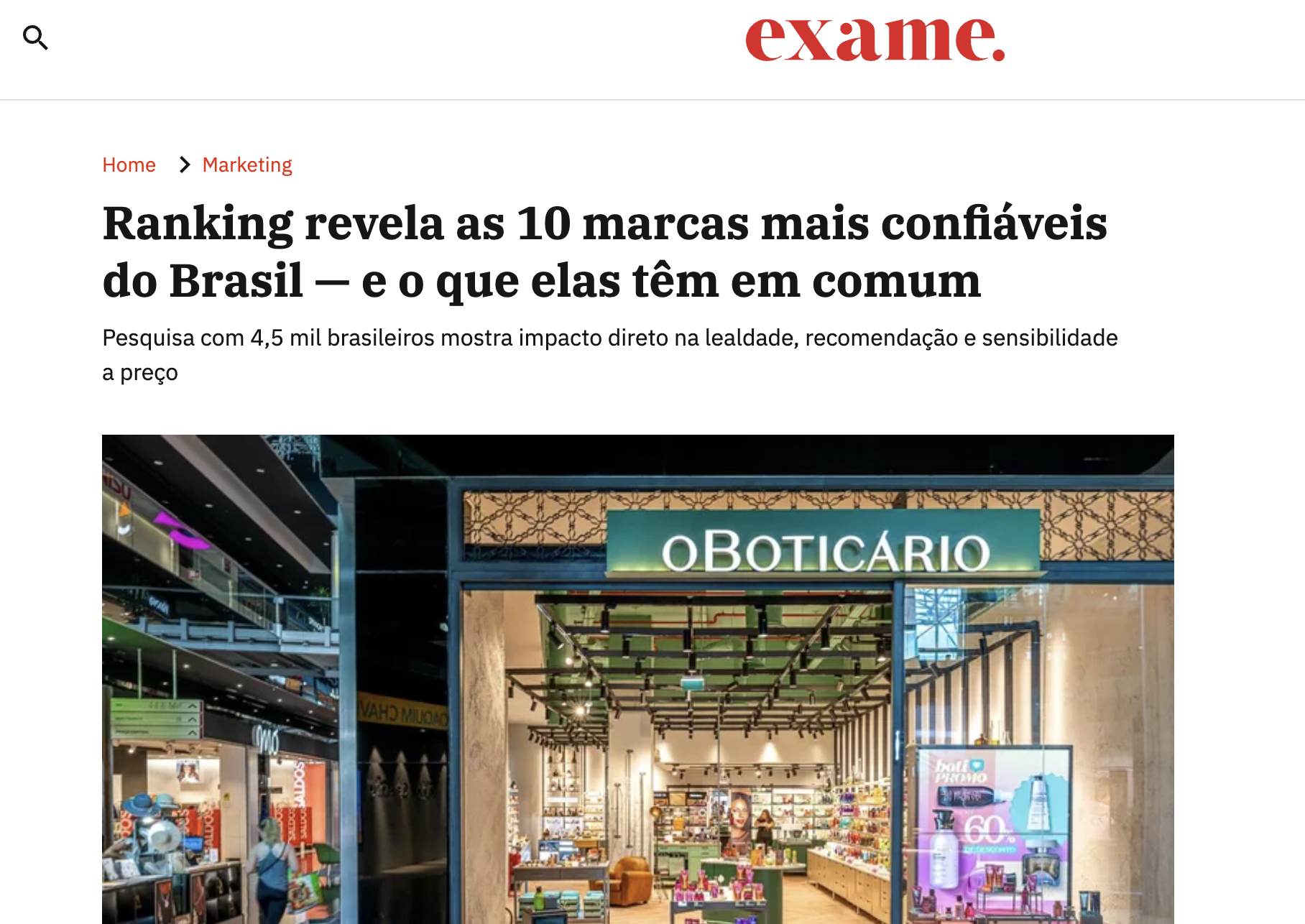 Ranking revela as 10 marcas mais confiáveis do Brasil — e o que elas têm em comum